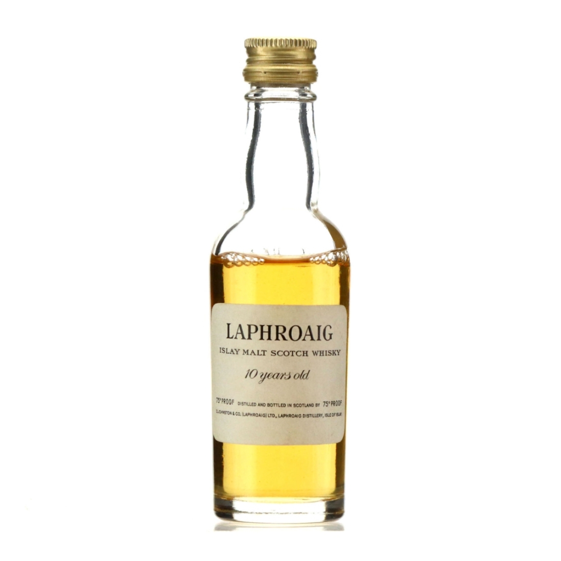 Laphroaig 10 Year Old Miniature 1970s