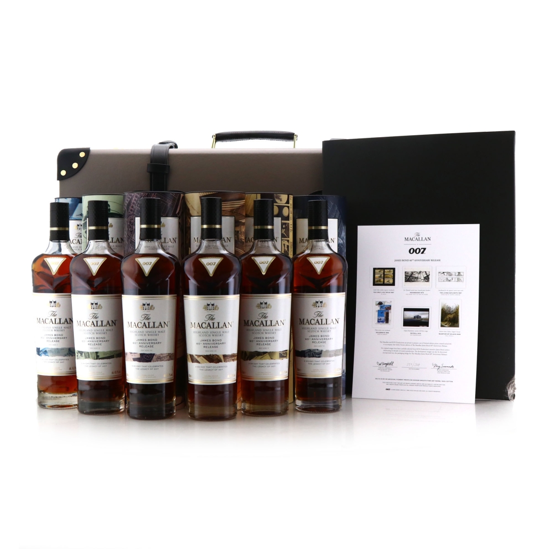 Image for Macallan James Bond 60th Anniversary Decade 1-6 / Globe Trotter with Prints