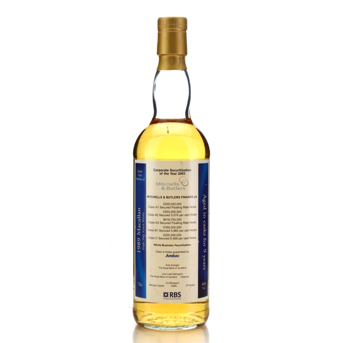 Macallan 1989 Private Cask 9 Year Old / Mitchells and Butler