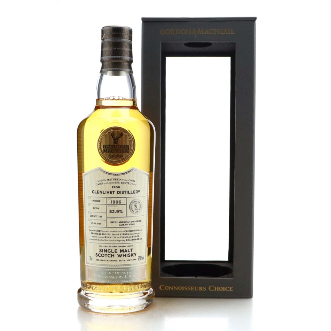 Glenlivet 1996 Gordon and MacPhail 27 Year Old Batch #24/216