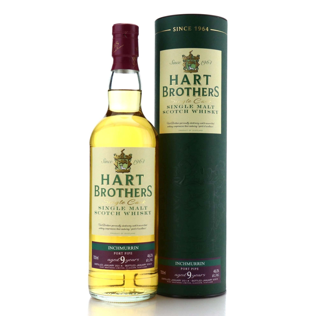 Inchmurrin 2014 Hart Brothers 9 Year Old Port Pipe