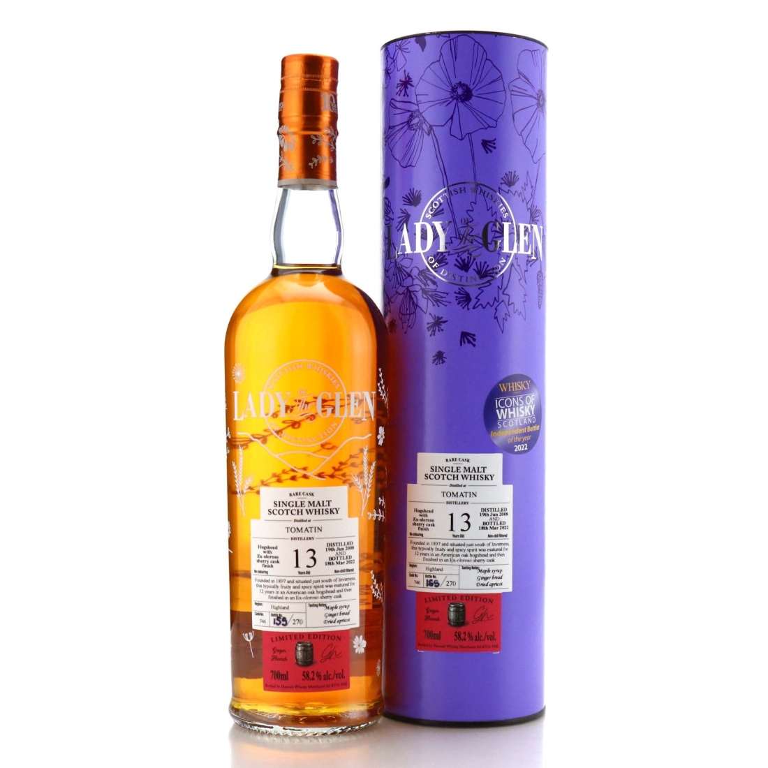 Tomatin 2008 Lady Of The Glen 13 Year Old / 10th Anniversary