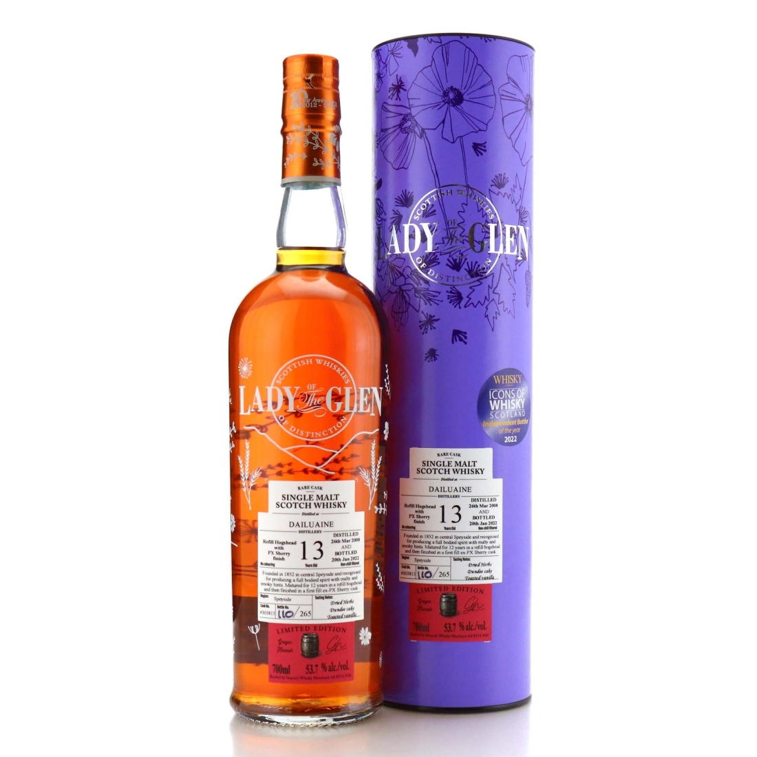 Dailuaine 2008 Lady Of The Glen 13 Year Old / 10th Anniversary