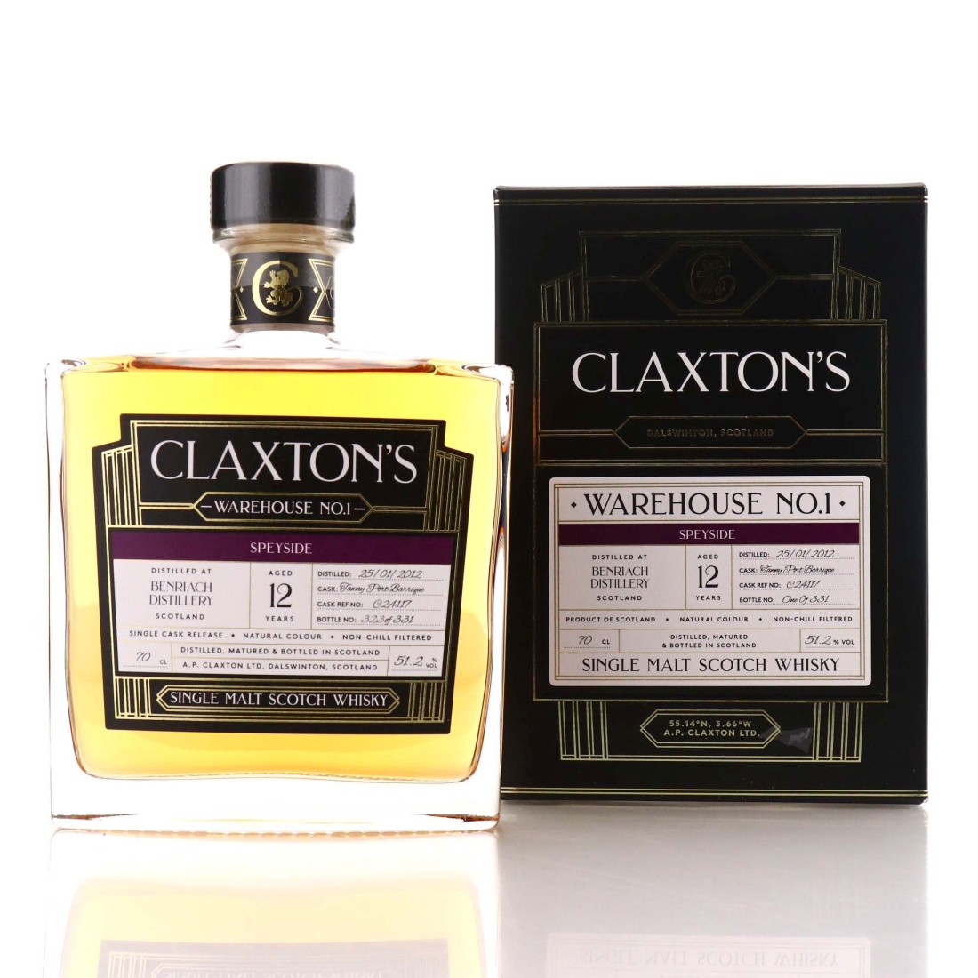 Benriach 2012 Claxton`s 12 Year Old