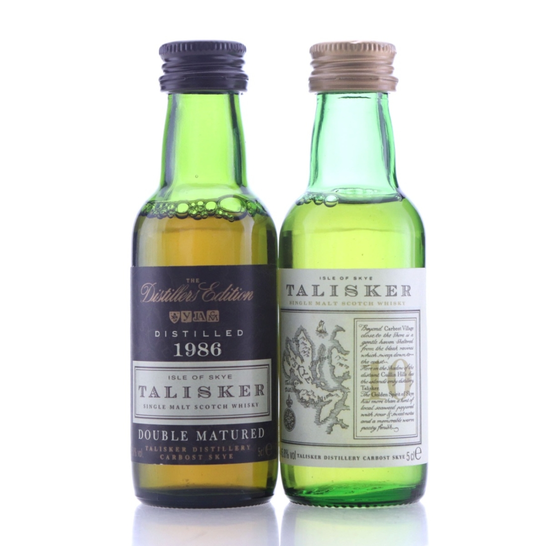 Talisker Miniature / includes 1986 Distillers Edition x 2