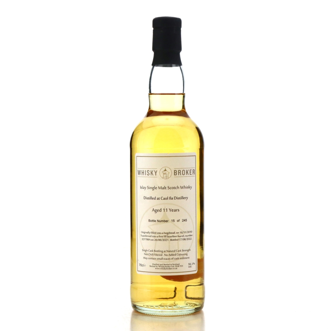 Caol Ila 2010 Whisky Broker 11 Year Old