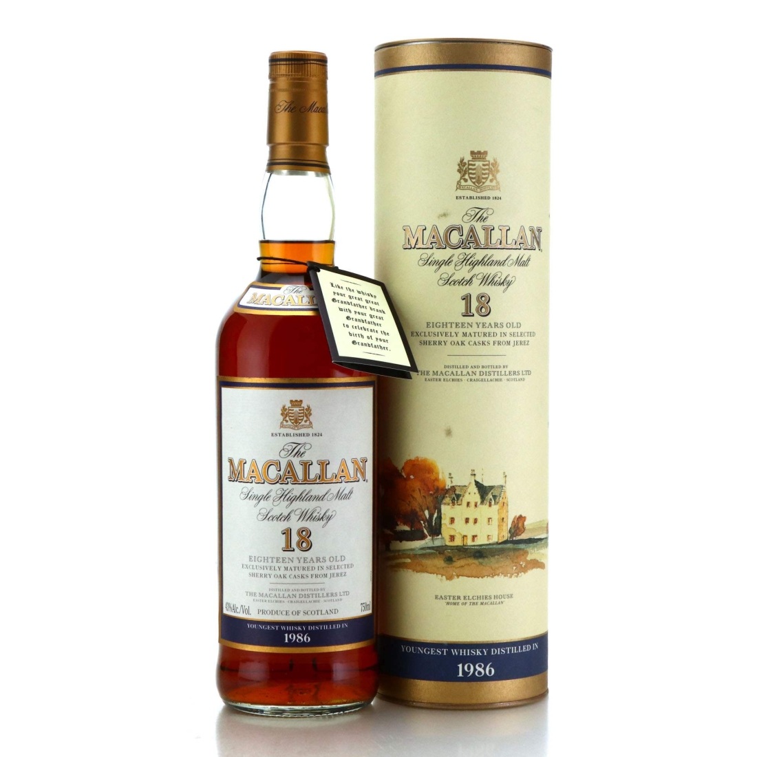 Macallan 1986 18 Year Old 75cl / US Import