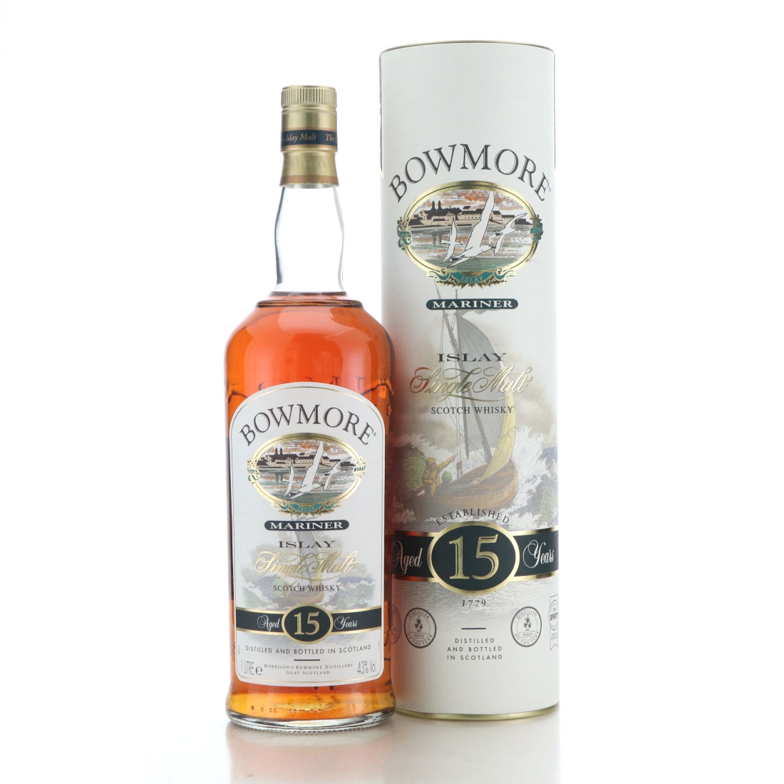Bowmore 15 Year Old Mariner pre-2007 1 Litre