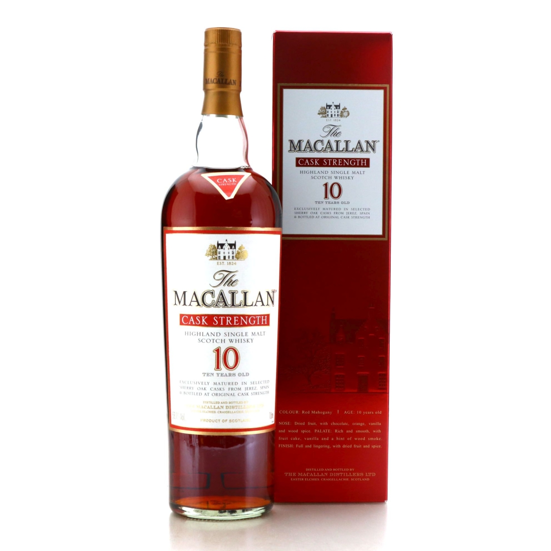 Macallan 10 Year Old Cask Strength 1 Litre / 58.1%