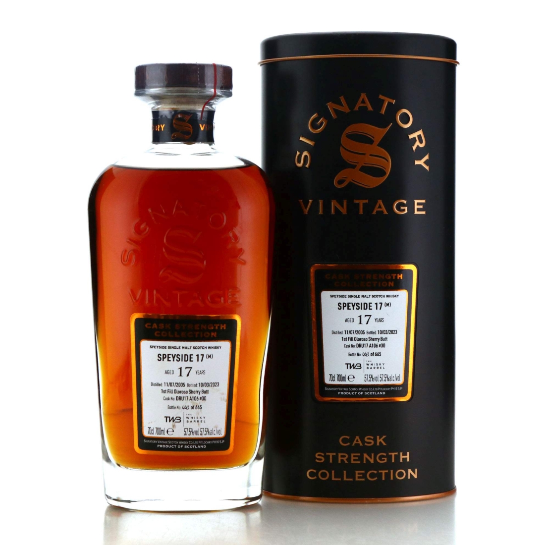 Macallan 'Speyside 17' 2005 Signatory Vintage 17 Year Old Cask Strength #30