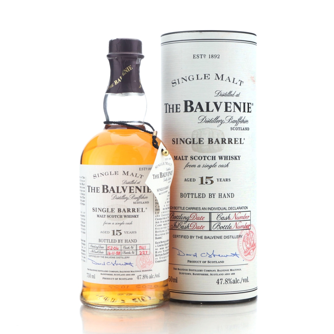 Balvenie 1988 Single Barrel 15 Year Old #7411 75cl / US Import