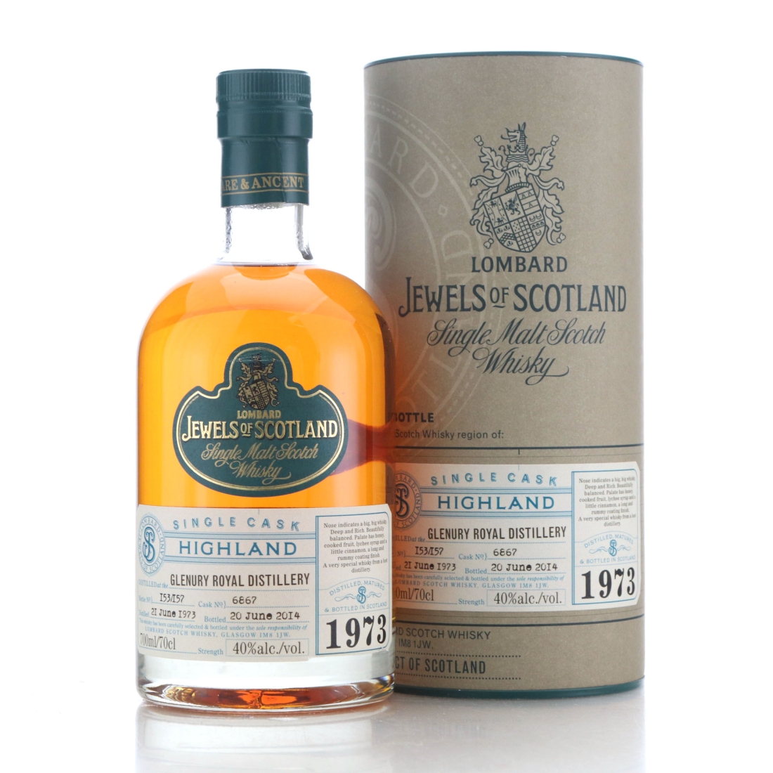 Glenury Royal 1973 Lombard's Jewels of Scotland