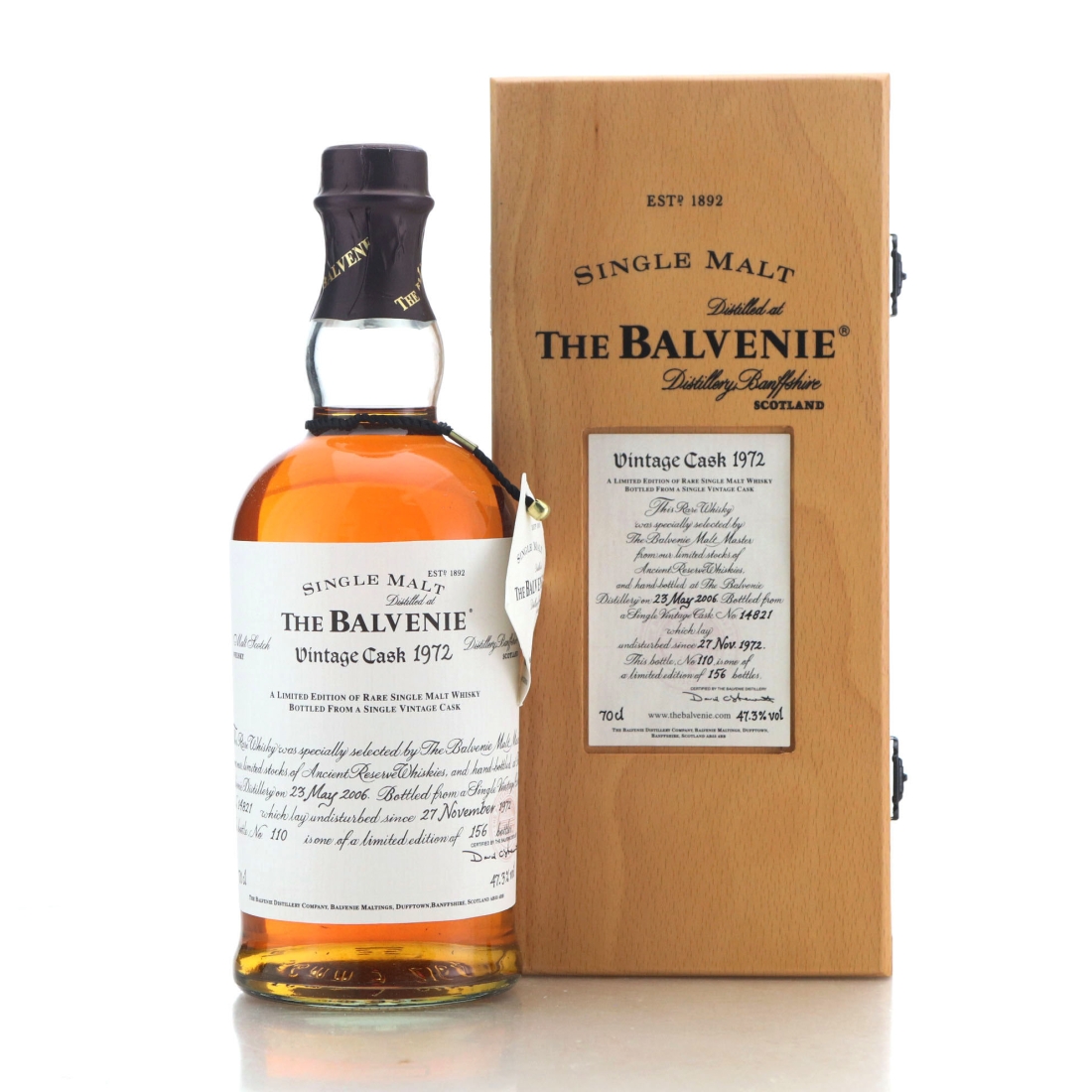 Balvenie 1972 Vintage Cask #14821