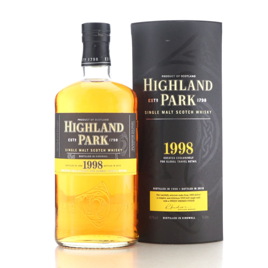 Highland Park 1998 Global Travel Retail 1 Litre