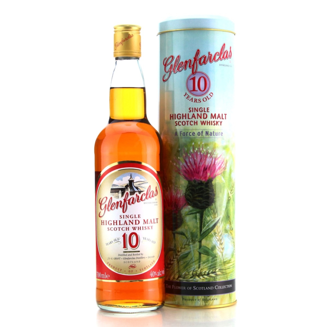 Glenfarclas 10 Year Old Flower Of Scotland Collection 1990s