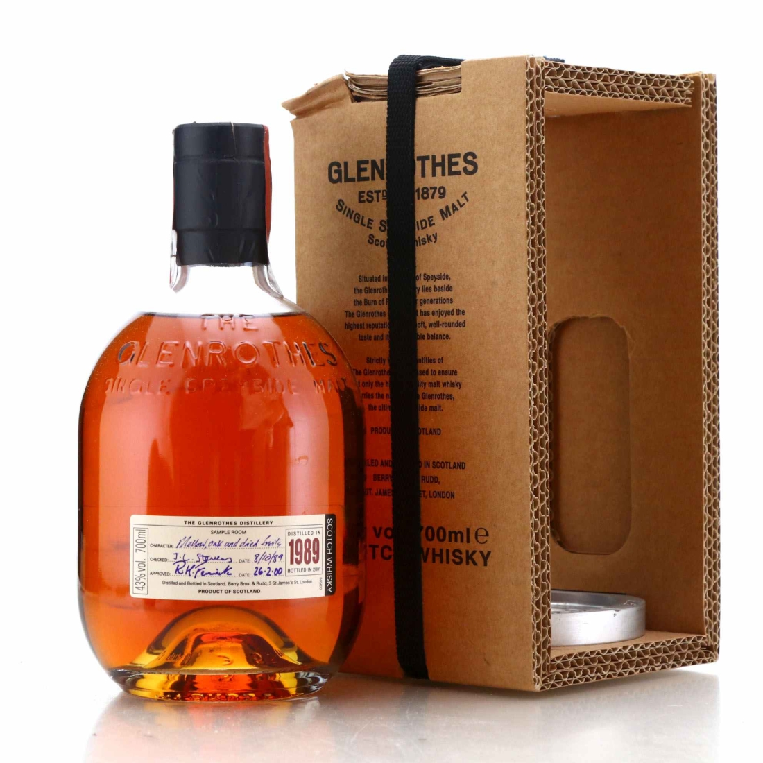 Glenrothes 1989 Vintage bottled 2001