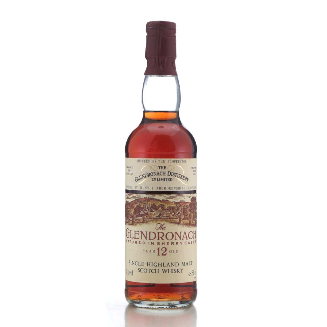 Glendronach 12 Year Old Sherry Casks 50cl 1980s