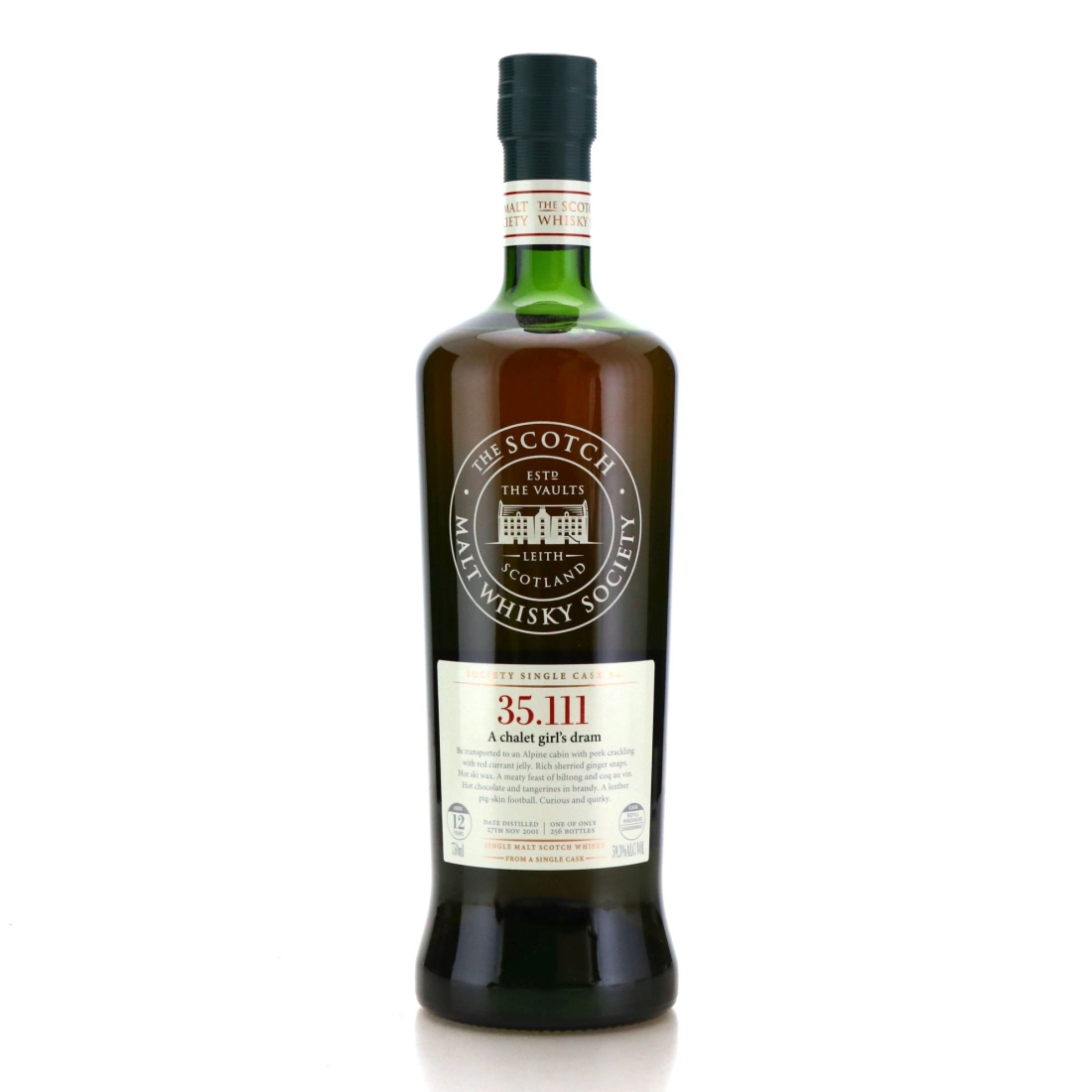 Glen Moray 2001 SMWS 12 Year Old 35.111 75cl / US Import
