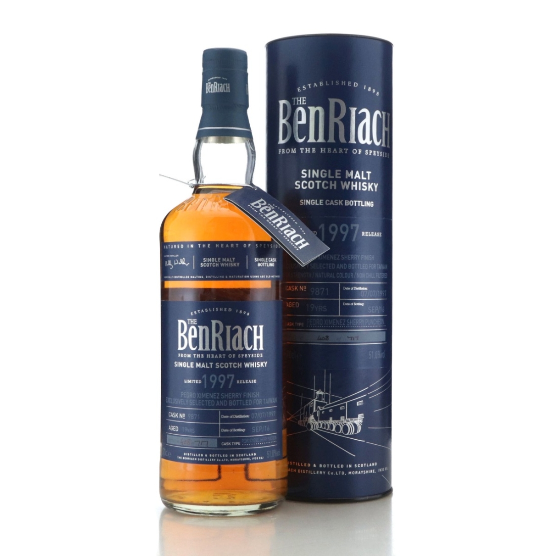 Benriach 1997 Single PX Cask Finish 19 Year Old #9871 / Taiwan