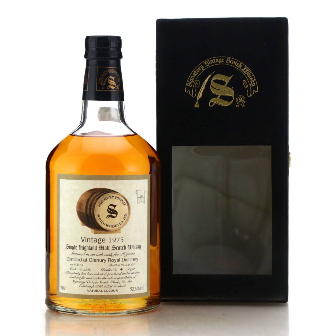 Glenury Royal 1975 Signatory Vintage 26 Year Old Cask Strength