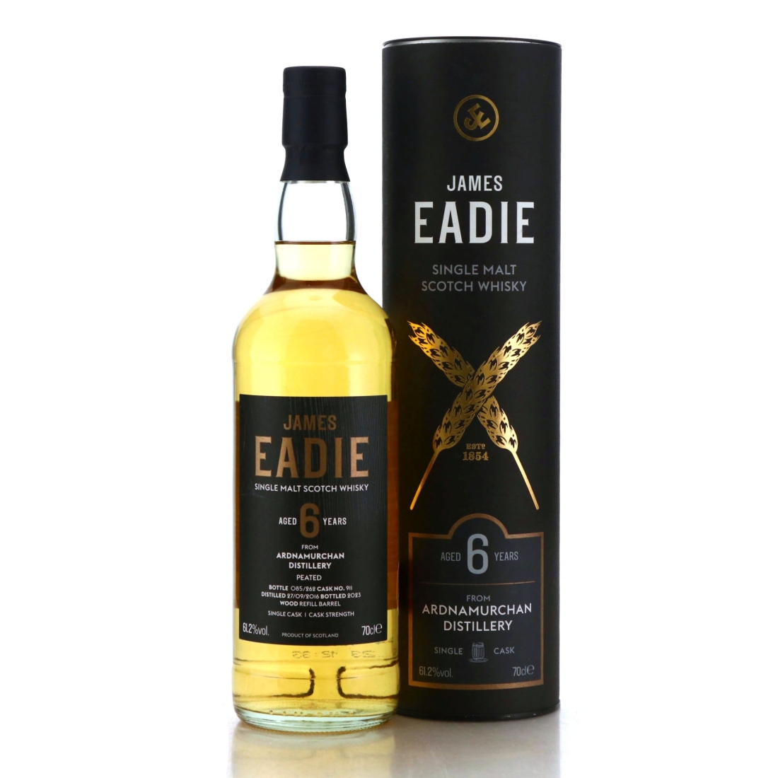 Ardnamurchan 2016 James Eadie Single Cask 6 Year Old