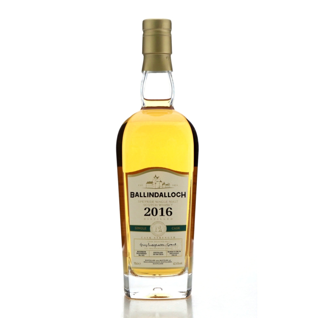 Ballindalloch 2016 Single Bourbon Cask #352 / UK