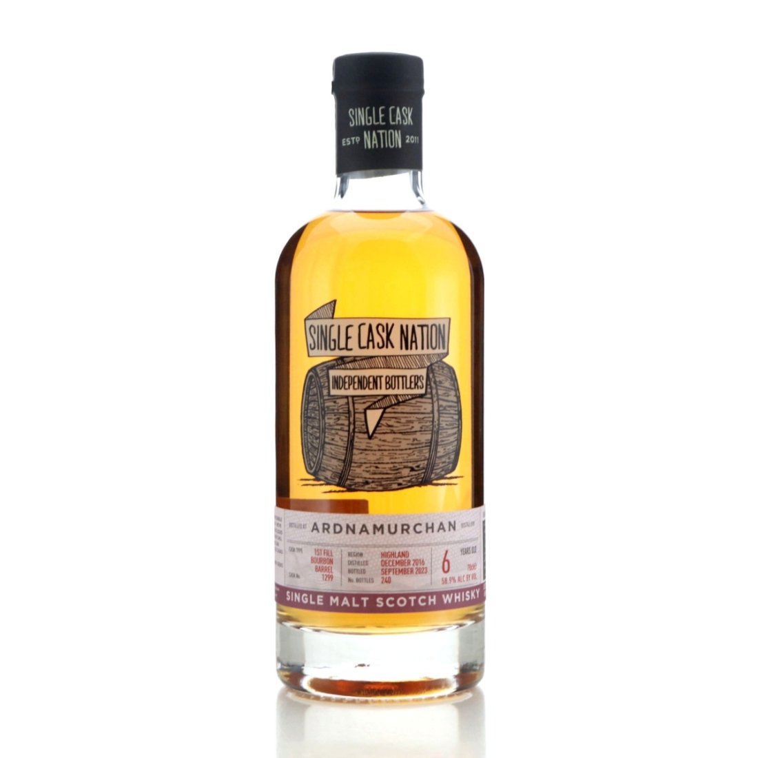 Ardnamurchan 2016 Single Cask Nation 6 Year Old