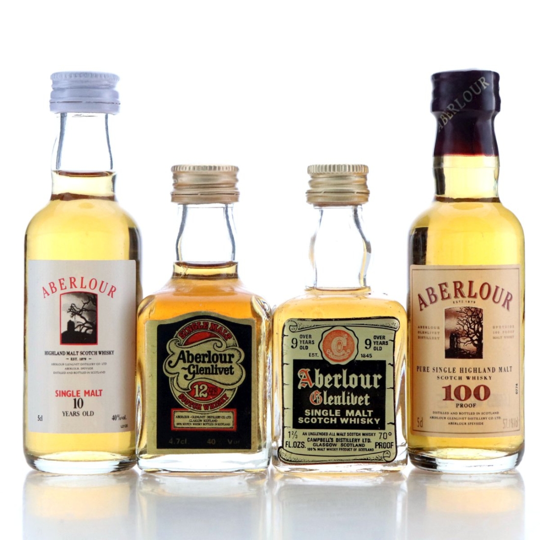 Aberlour Miniature x 4