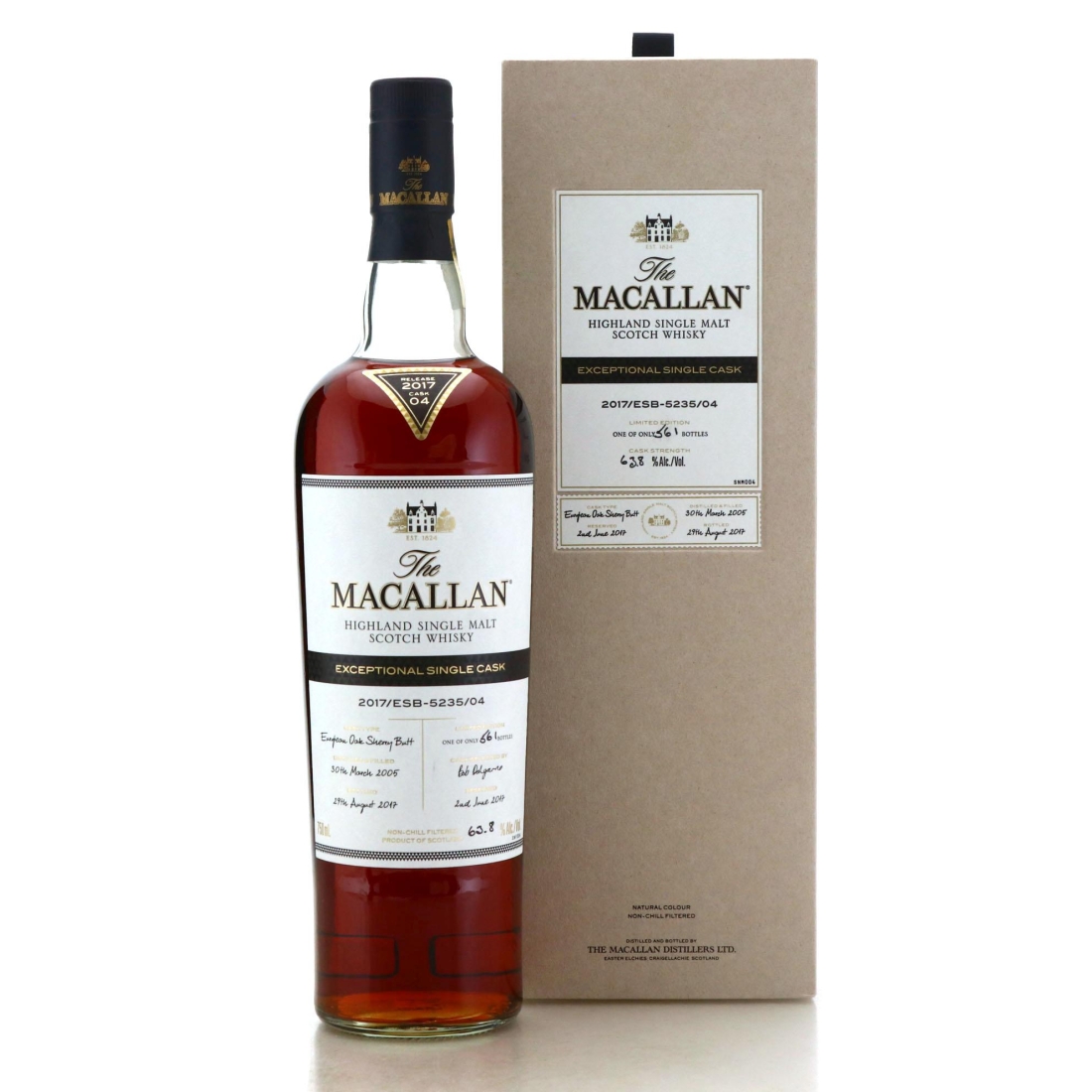 Macallan 2005 Exceptional Cask #5235-04 75cl / 2017 Release - US Import