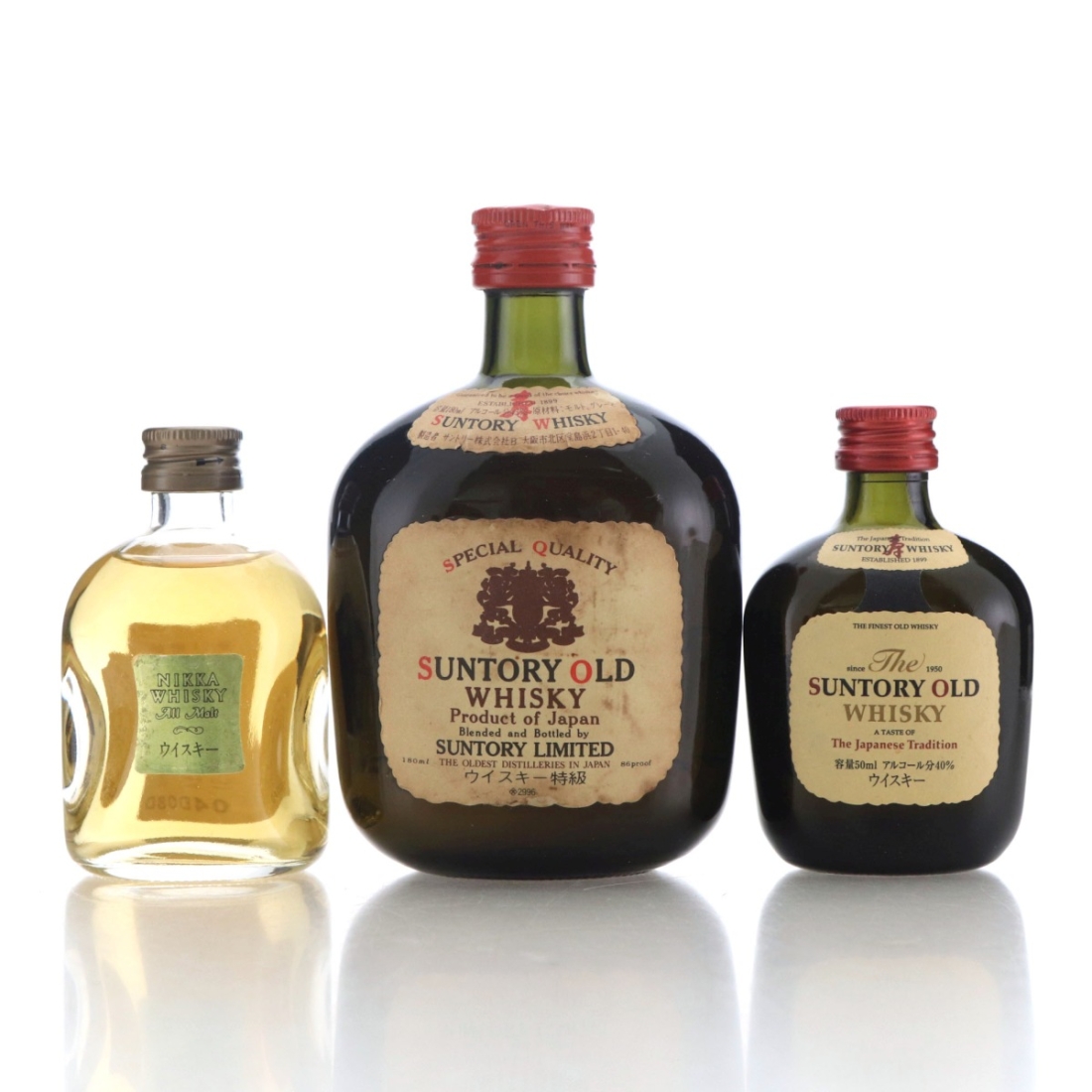 Suntory & Nikka Whisky Miniature x 3