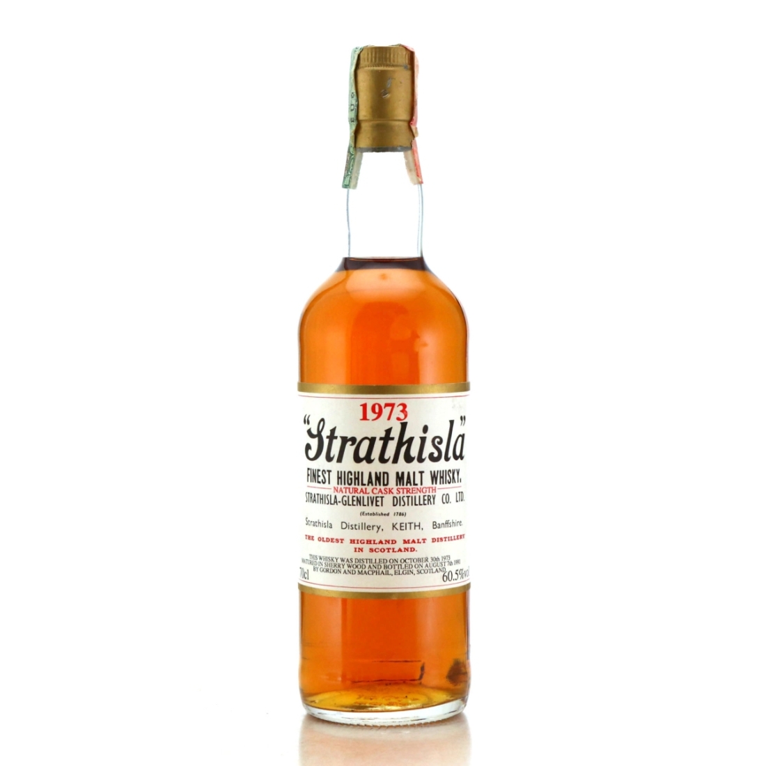 Strathisla 1973 Gordon and MacPhail Cask Strength