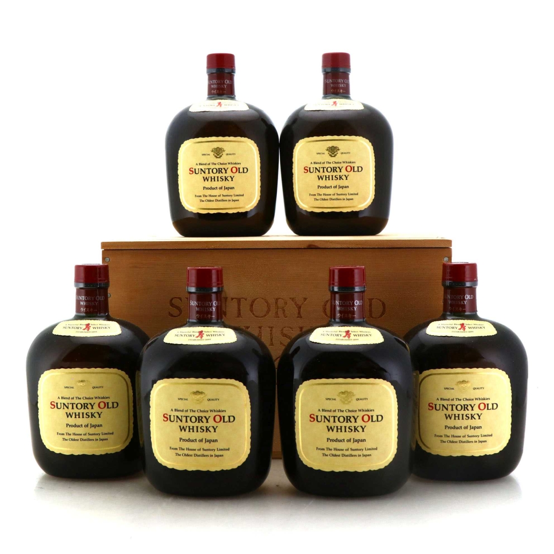 Suntory Old Whisky 6 x 75cl / Wooden Case