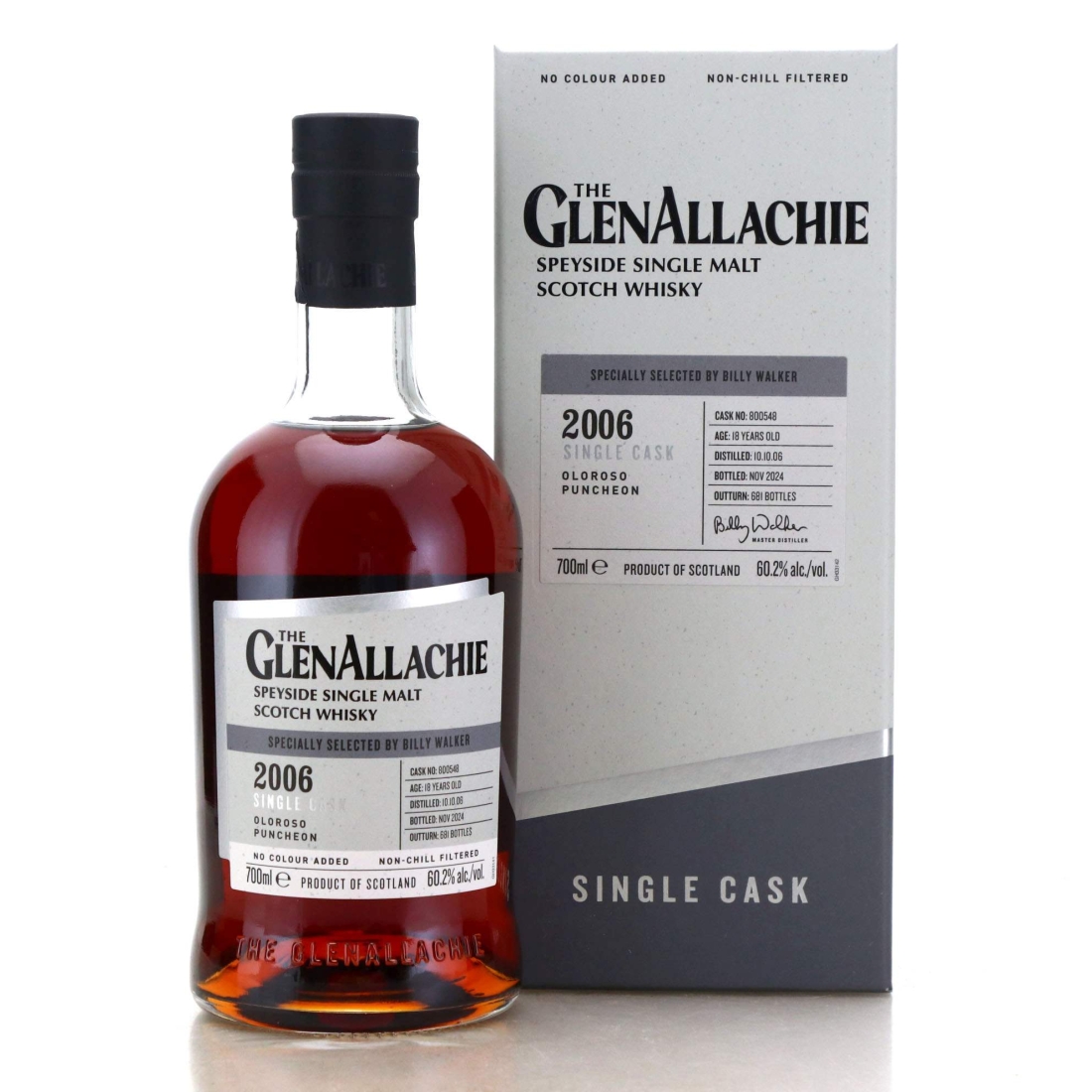 Glenallachie 2006 Single Oloroso Cask 18 Year Old #800548 / Billy Walker