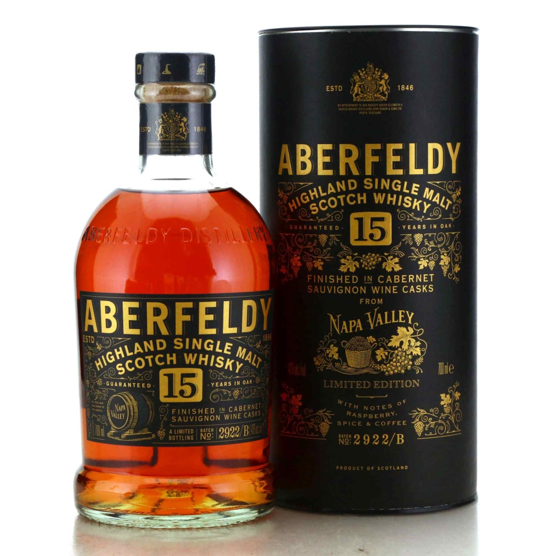Aberfeldy 15 Year Old Cabernet Sauvignon Finish