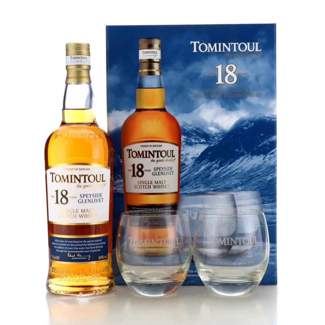Tomintoul 18 Year Old Gift Pack