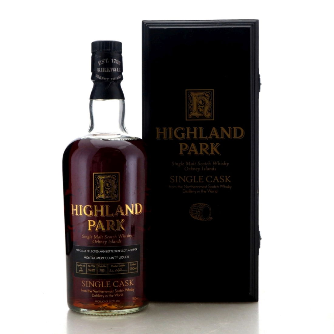 Highland Park 15 Year Old Single Cask #783 / Montgomery County Liquor
