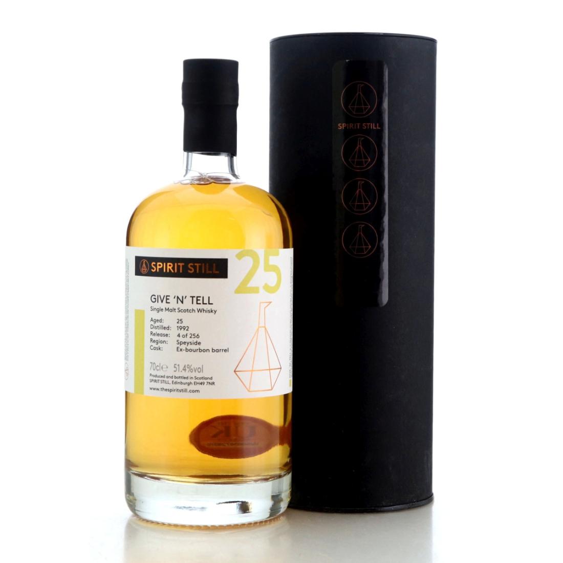 Glenlivet Give N Tell 1992 Spirit Still 25