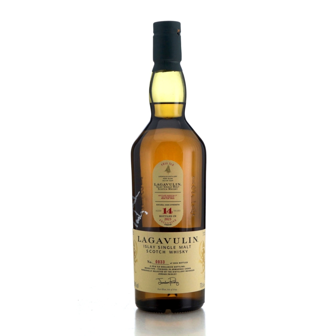 Lagavulin 14 Year Old Cask Strength / Feis Ile 2023 - Signed by Jordan Paisley