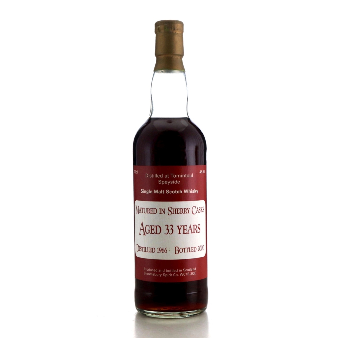 Tomintoul 1966 Bloomsbury Spirit Co. 33 Year Old