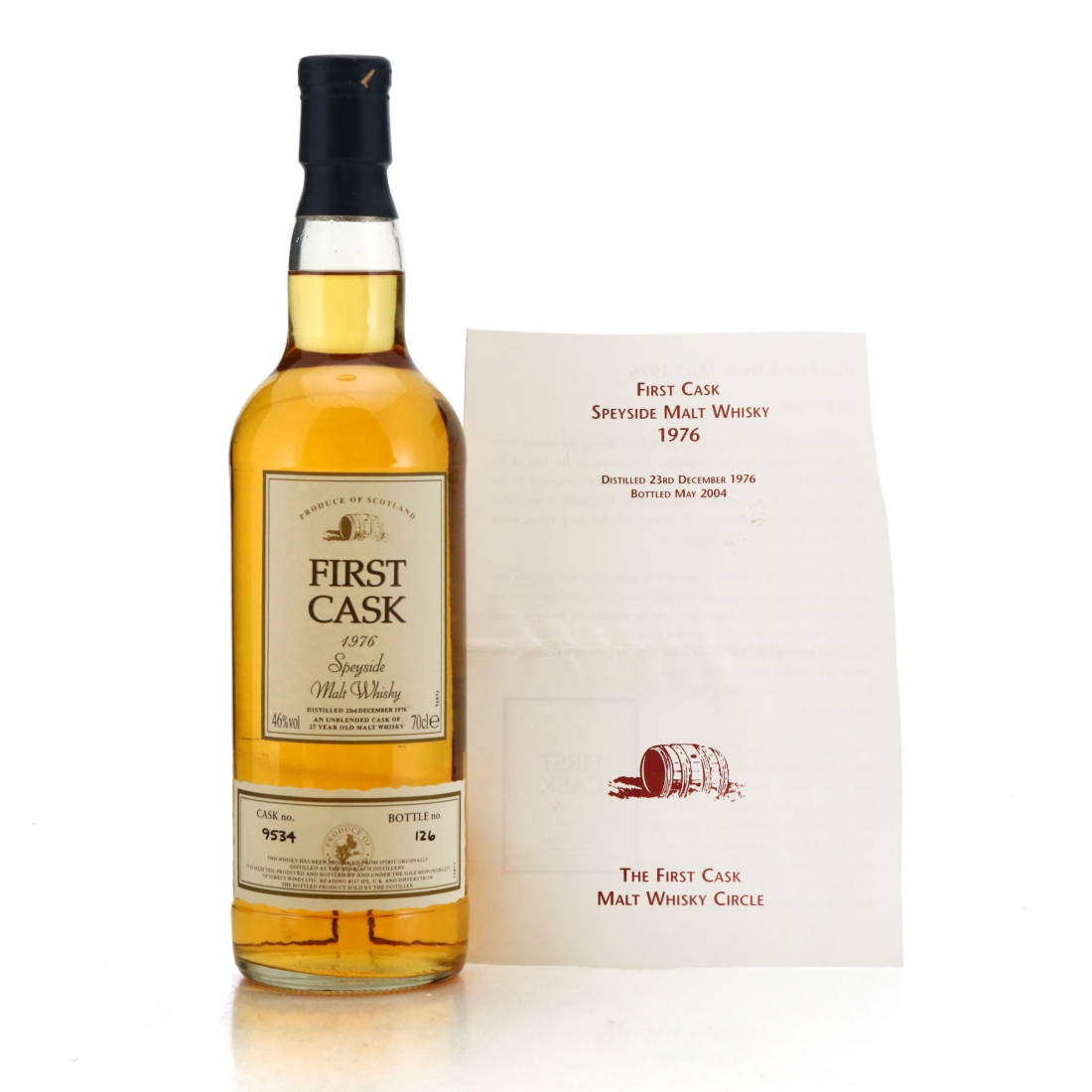 Benriach 1976 First Cask 27 Year Old #9534