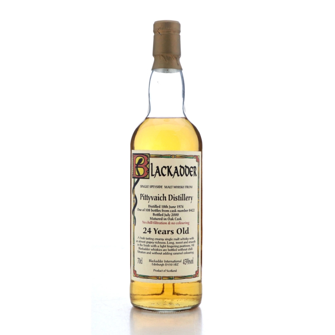 Pittyvaich 1976 Blackadder 24 Year Old / World of Whiskies