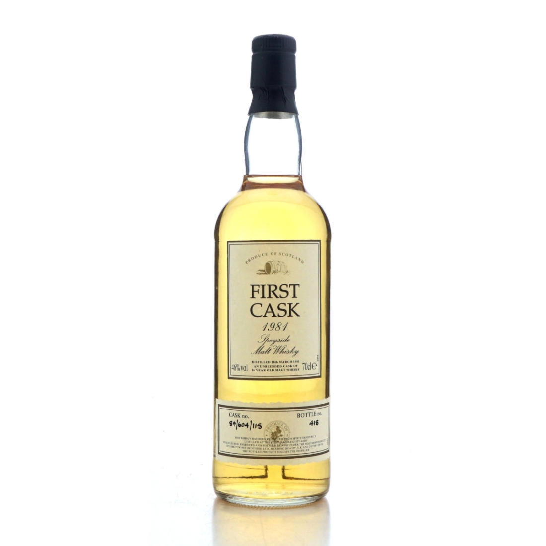 Convalmore 1981 First Cask 16 Year Old #89/604/115
