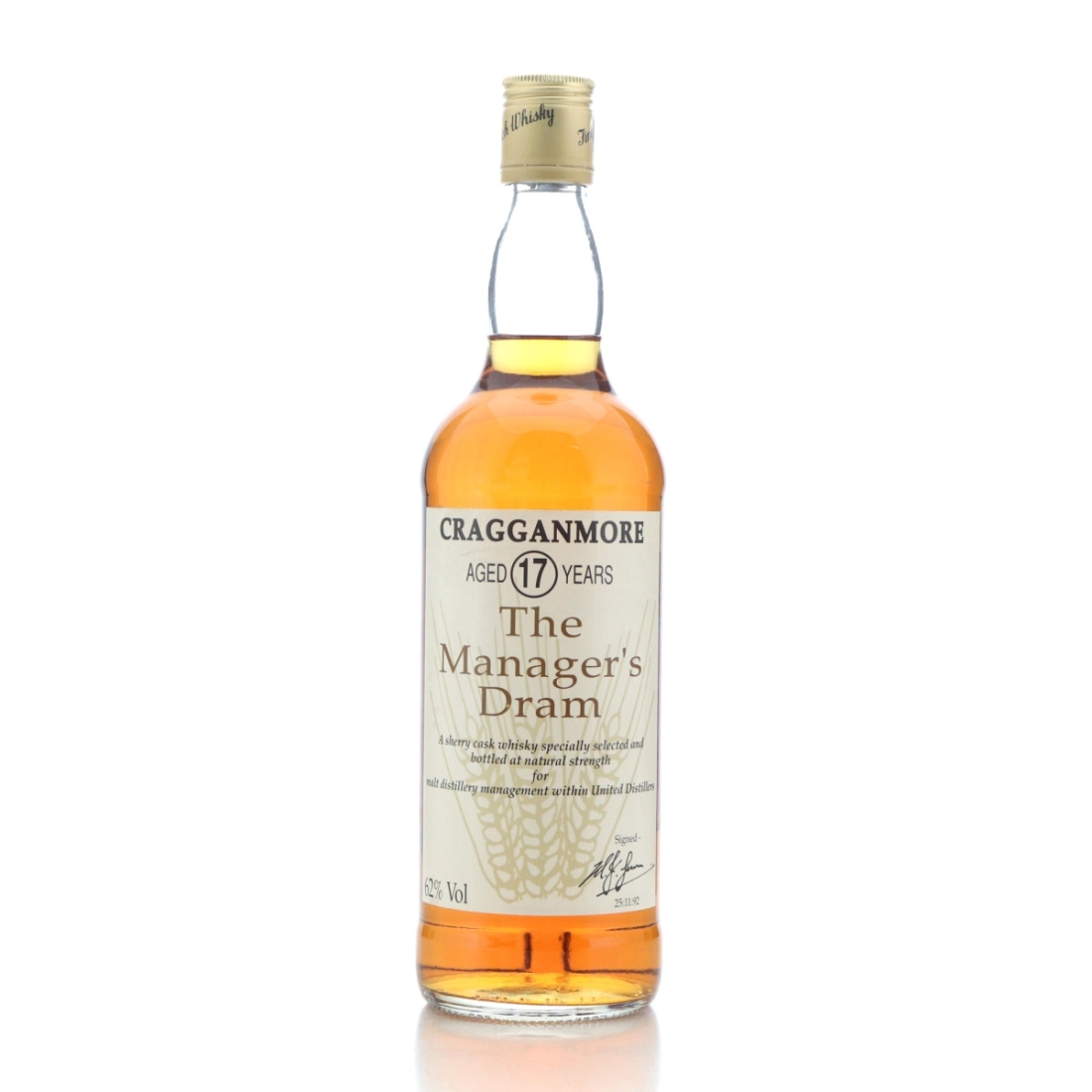 Image for Cragganmore 17 Year Old Manager’s Dram 1992