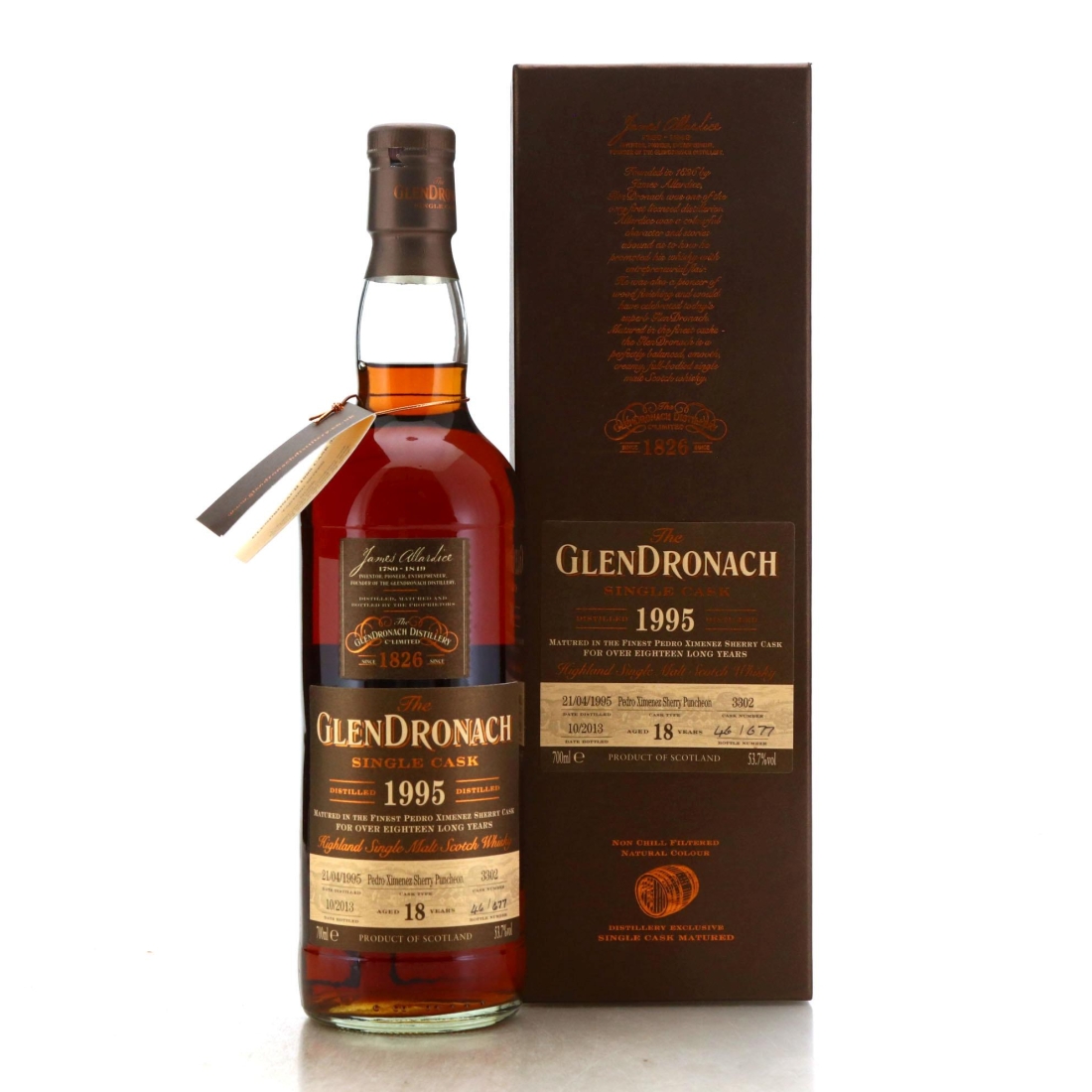 Glendronach 1995 Single PX Cask 18 Year Old #3302 / Batch 9