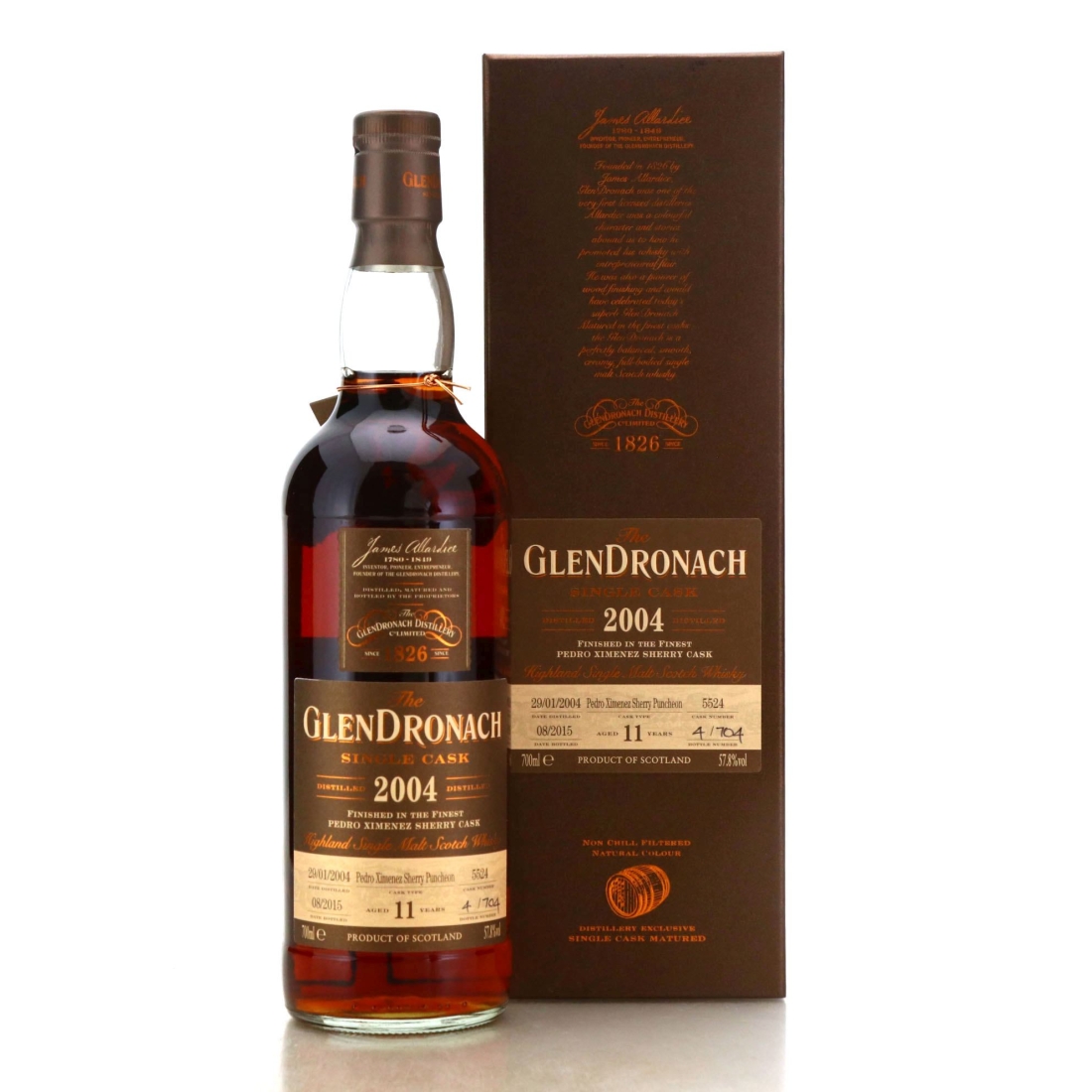 Glendronach 2004 Single PX Cask Finish 11 Year Old #5524 / Batch 12