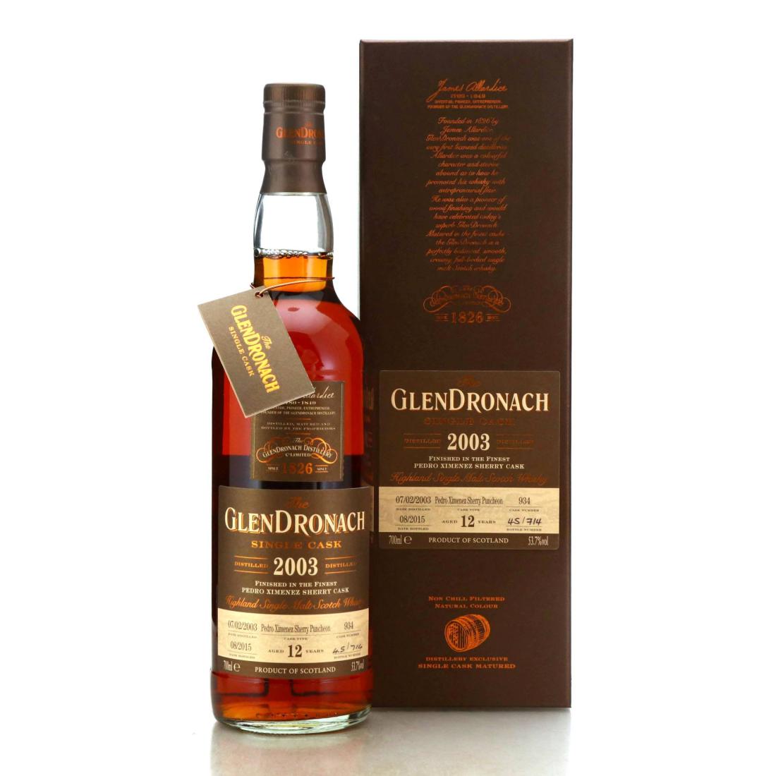 Glendronach 2003 Single Cask 12