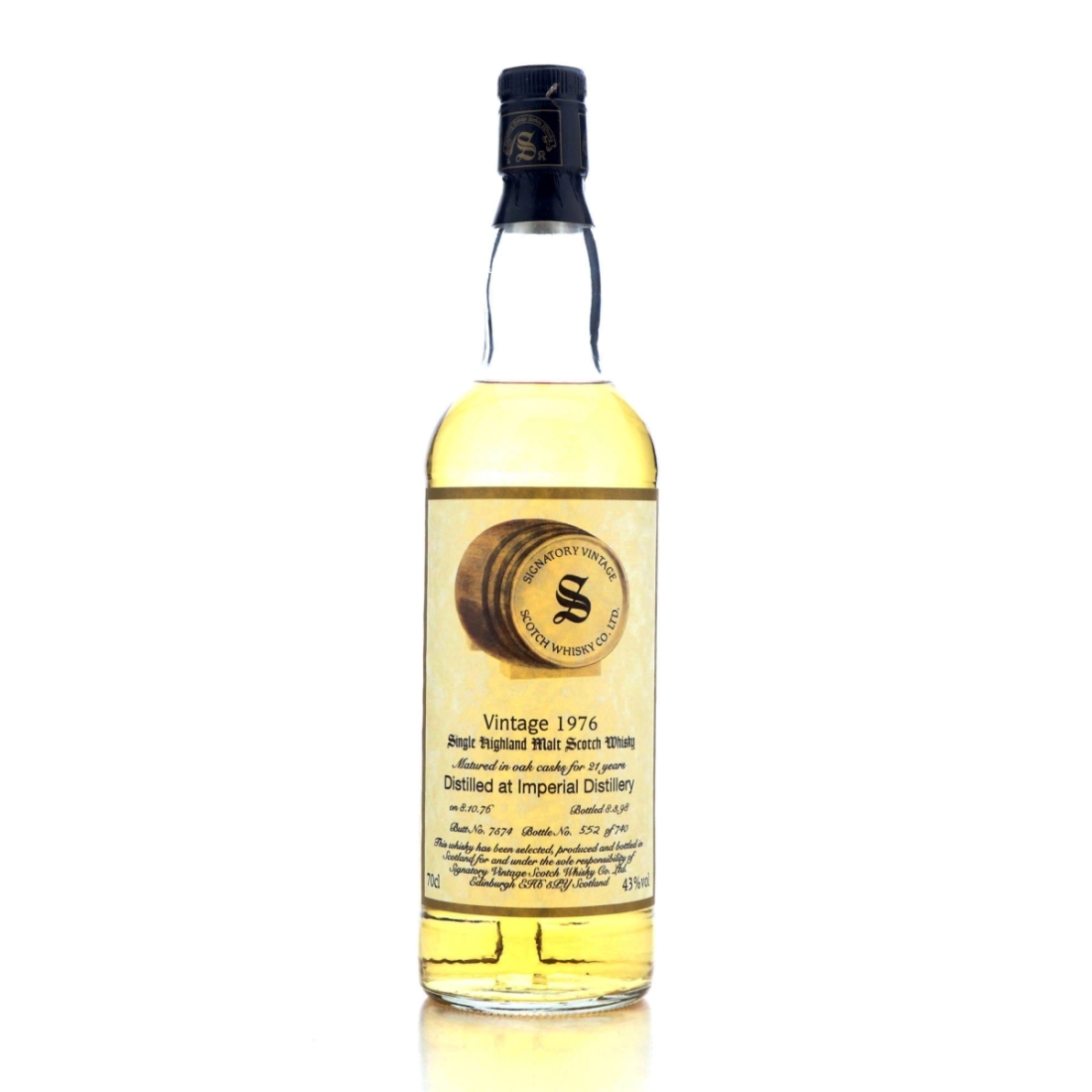 Imperial 1976 Signatory Vintage 21 Year Old