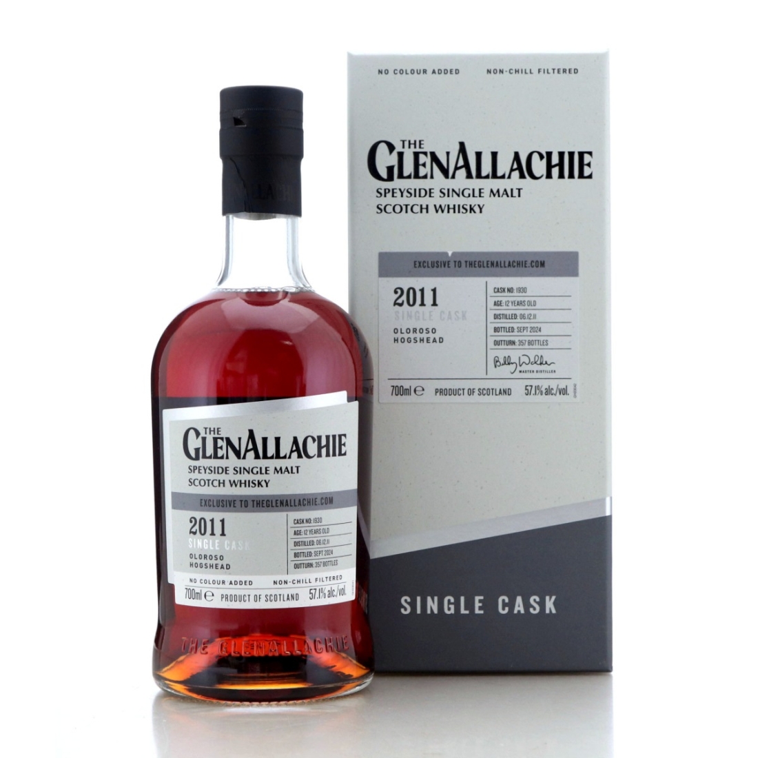 Glenallachie 2011 Single Oloroso Cask 12 Year Old #1930 / Website Exclusive