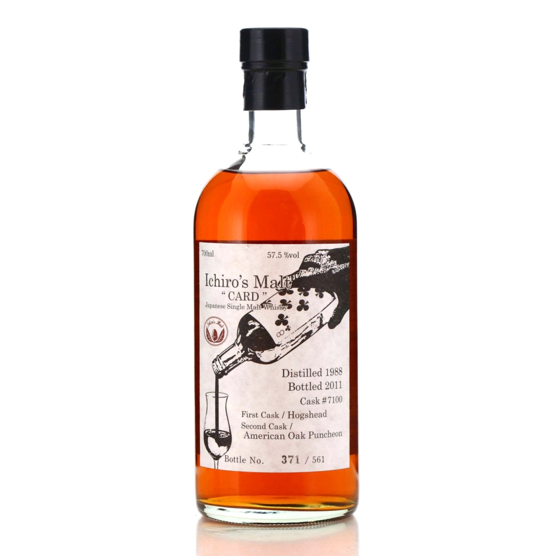 Image for Hanyu 1988 Ichiro's Malt 'Card' #7100 / Eight of Clubs