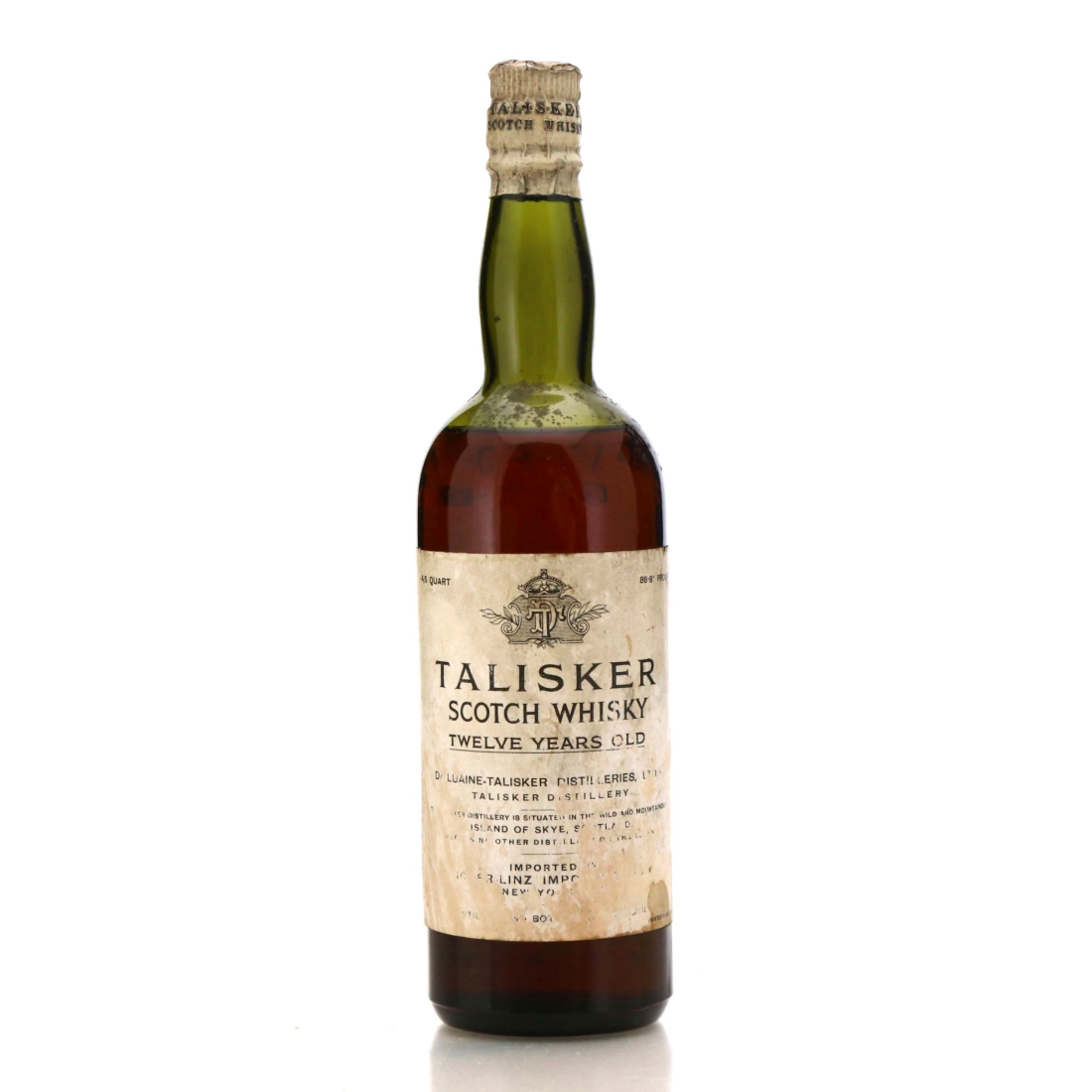 Talisker 12 Year Old Distillers Agency 1930s / US Import